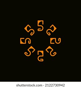 abstract modern simple flat symbol