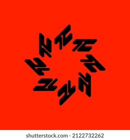 abstract modern simple flat symbol