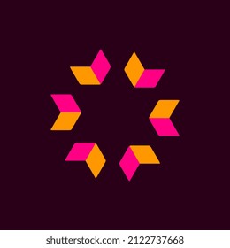 abstract modern simple flat symbol