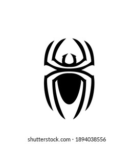 Abstract modern simple spider logo