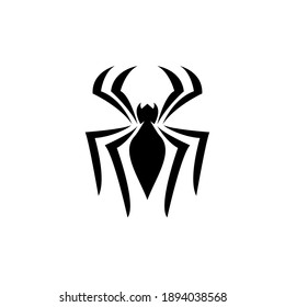 Resumen del logotipo de la araña simple moderna