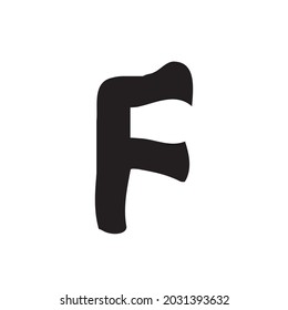 Resumen de la letra f del diseño del logotipo de ajuste simple
