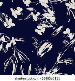Abstract, modern and with a slight ethnic touch. The hand-drawn lines give the pattern an intimate and artistic character
