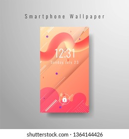 Abstract modern smartphone wallpaper design