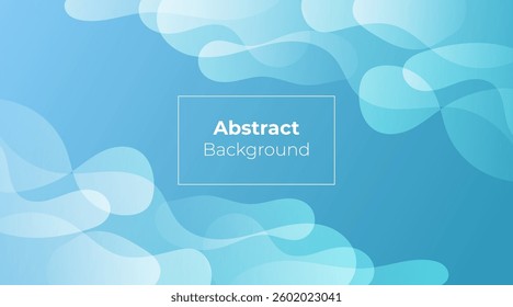 Abstract modern soft wavy shapes background, with blue and purple gradient