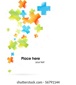Abstract modern spectrum background. Vector.