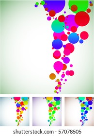 Abstract modern spectrum backgrounds. Vector.