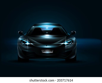 Abstract modern sport car. 