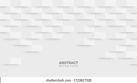 Abstract Modern Square Background. White And Grey Geometric Texture. Vector Illustration 