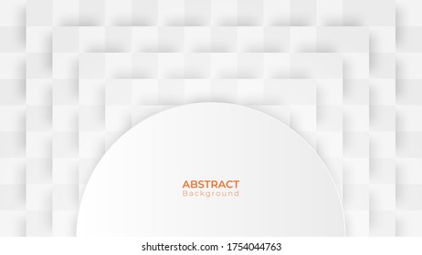 Abstract modern square background. White and grey geometric texture. vector illustration 