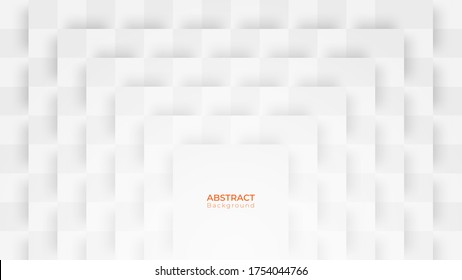 Abstract modern square background. White and grey geometric texture. vector illustration 