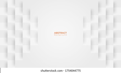 Abstract modern square background. White and grey geometric texture. vector illustration 