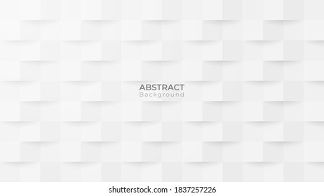 Resumen del fondo cuadrado moderno. Textura geométrica blanca y gris. ilustración vectorial 