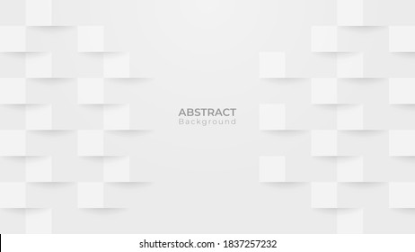 Abstract modern square background. White and grey geometric texture. vector illustration 