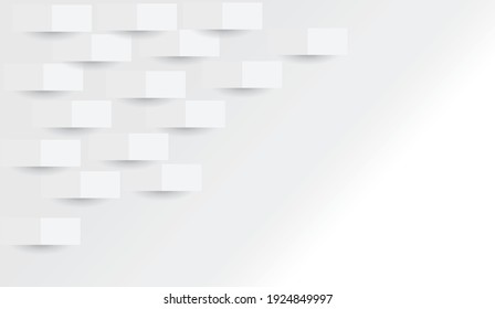 Abstract Modern Square Background. White And Grey Geometric Texture. Vector Illustration