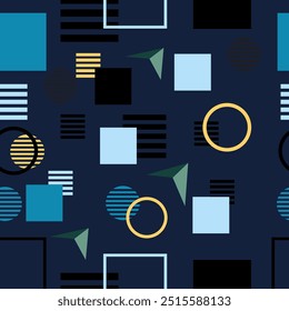 Abstract modern square colorful geometric pattern background seamless repeating pattern stripes backdrops vector illustration flat design for wallpaper or background or Fabric EPS 10
