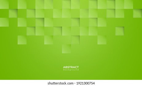 Abstract modern square green background. Pattern geometric texture. vector art illustration