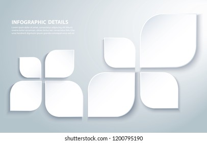 Abstract modern square leafs background vector illustration eps10