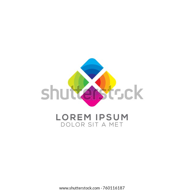 Abstract Modern Square Logo Design Vector Stock Vector (Royalty Free ...