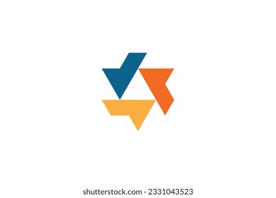 Abstract modern strong community logo design