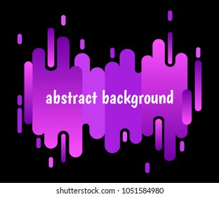 Abstract modern style background made of rounded vertical shapes, lines, stripes, streaks, rectangles. Pink, ultra violet. Geometric composition with space for text, minimalistic motion design element