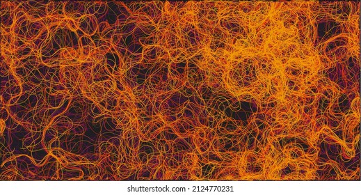 Resumen Diseño de fondo geométrico de estilo moderno, patrón de líneas redondeadas redondeadas tridimensionales de luz dorada - Color de línea digital oscuro en formato vectorial editable
