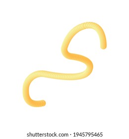 Abstract modern and stylish digital shape on the white isolated background. Creative colorful form. Clip art element. Vector illustration