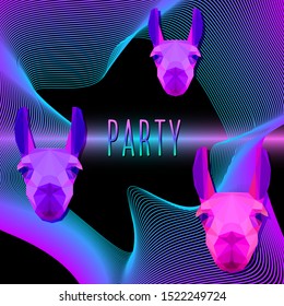 Abstract modern surreal background. Surrealism art for design night club party invitation, carnival wallpaper, holiday show poster, bag print etc. 