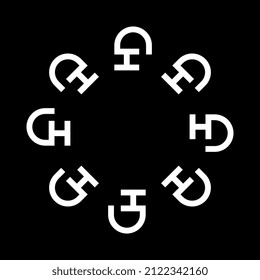 tecnología plana de símbolo moderno abstracto