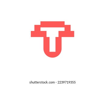 logotipo de tecnología t moderna abstracta, marca del logotipo de letra t monograma, logotipo de inteligencia artificial ai