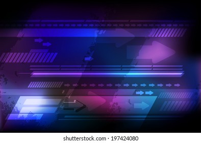 Abstract modern technical background with place for your text - vector illustration