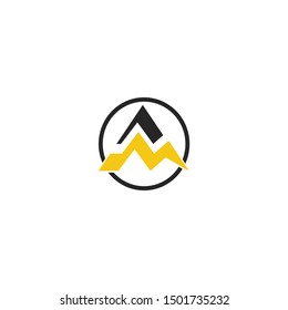 Abstract modern techno icon, logo design. This design can be used for  corporate identity, bussiness, property, techonology style, application icon