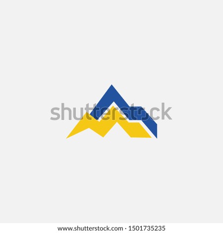 Abstract modern techno icon, logo design. This design can be used for  corporate identity, bussiness, property, techonology style, application icon