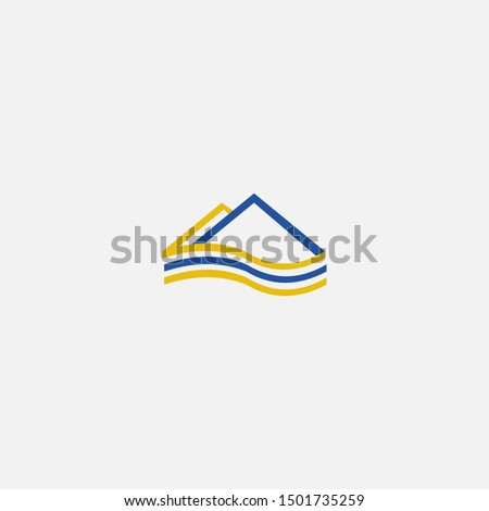 Abstract modern techno icon, logo design. This design can be used for  corporate identity, bussiness, property, techonology style, application icon