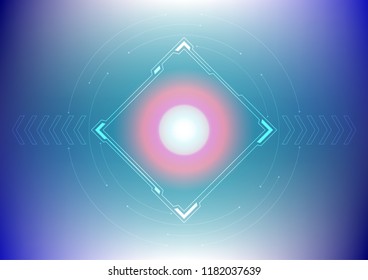 Abstract modern technology background, futuristic digital display graphic
