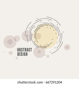 Abstract modern technology background, futuristic twirl design. Lines and circle structure elements.