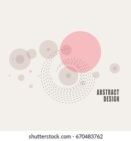 Abstract modern technology background, futuristic twirl design. Lines and circle structure elements.