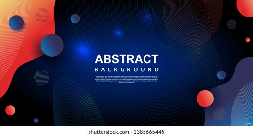 Abstract modern technology background glowing shapes geometrical theme