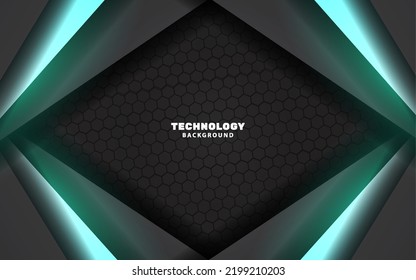 Abstract modern technology background overlap layer 