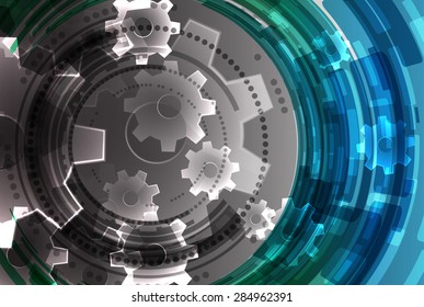 Abstract modern technology background. Vector