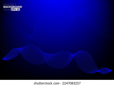 Abstract modern technology background wallpaper, Landing page template, flowing line digital technology, smooth particle wave, big data techno , Annual reports, flyer, poster, cover. EPS
