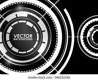 Abstract Modern technology circles Background.