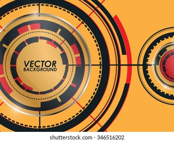 Abstract Modern technology circles Background.