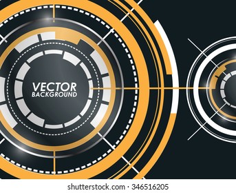 Abstract Modern technology circles Background.