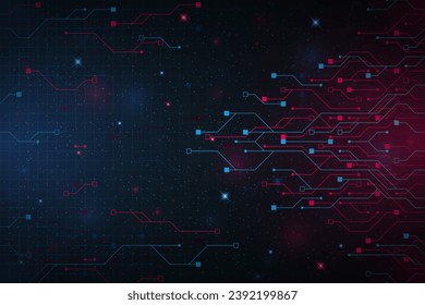 Abstract modern technology circuit board texture background design
