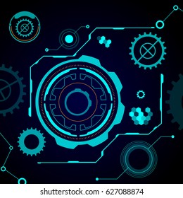 Abstract Modern Technology Concept Vector Background