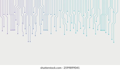 Abstract modern technology with electronic circuit board texture background.  Futuristic computer technology concept design. Vector illustration.