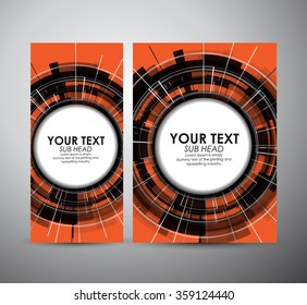 Abstract Modern technology. Graphic resources design template. Vector illustration