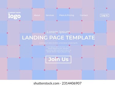Abstract modern technology Landing page template, flowing line digital technology, smooth particle wave, big data techno design concept background wallpaper, Annual reports, flyer, poster, cover. EPS
