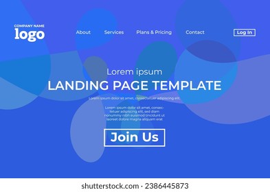 Abstract modern technology Landing page template, flowing line digital technology, smooth particle wave, big data techno design concept background wallpaper, Annual reports, flyer, poster, cover. EPS
